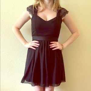 Forever 21 Dresses - Little Black dress lace/chiffon goth Witchy M Forever 21 Dresses - Little Black dress lace/chiffon goth Witchy M